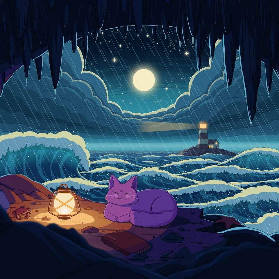 Eye of the Storm cover art by Purrple Cat