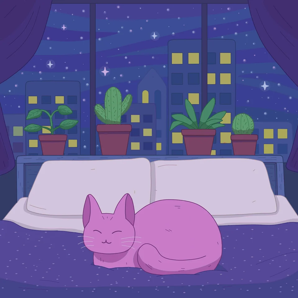 Indigo Dreams cover art by Purrple Cat