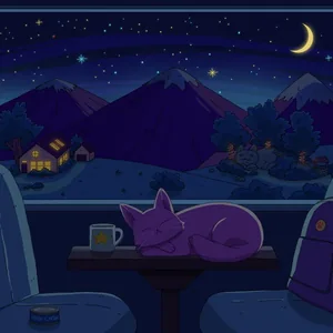 Night Train cover art by Purrple Cat