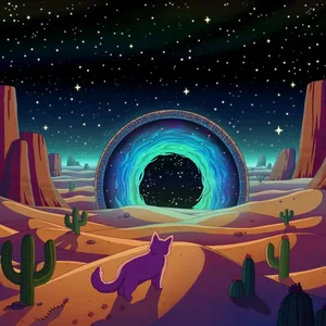 Sands of Time cover art by Purrple Cat