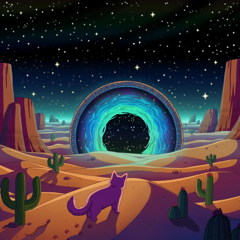 Sands of Time cover art by Purrple Cat