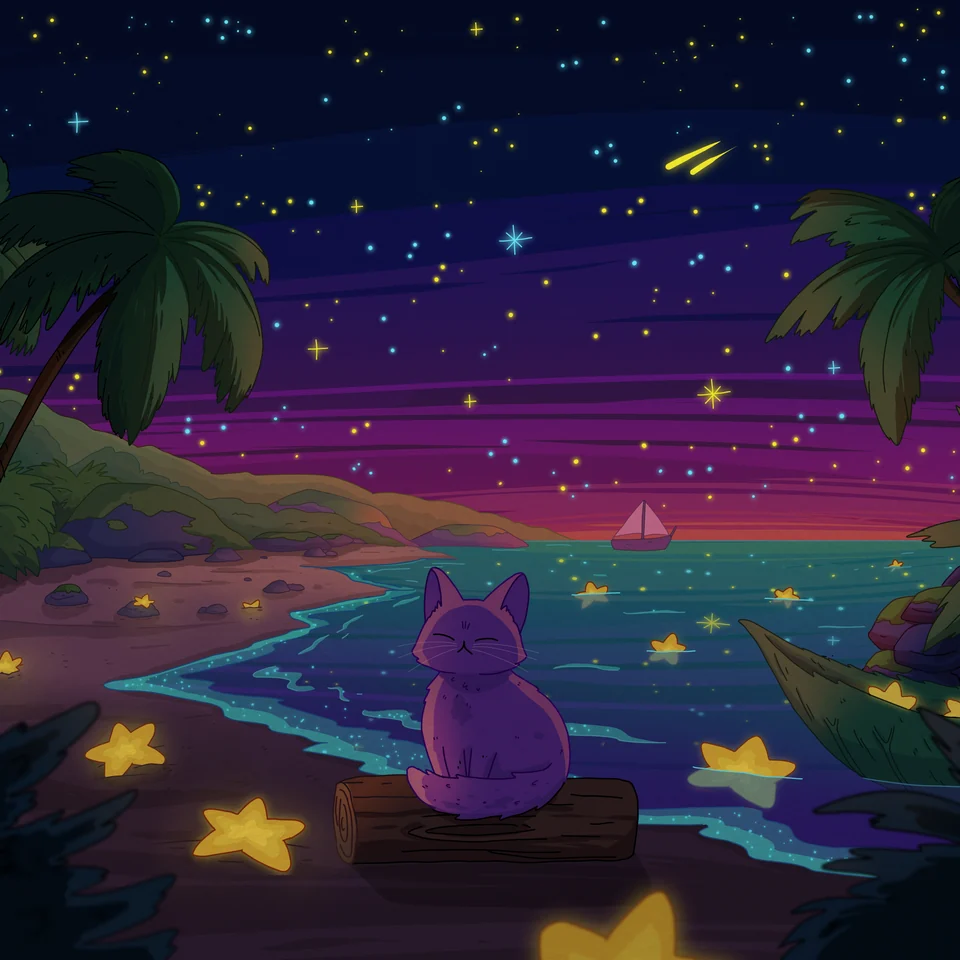 Sea of Stars 2 cover art by Purrple Cat